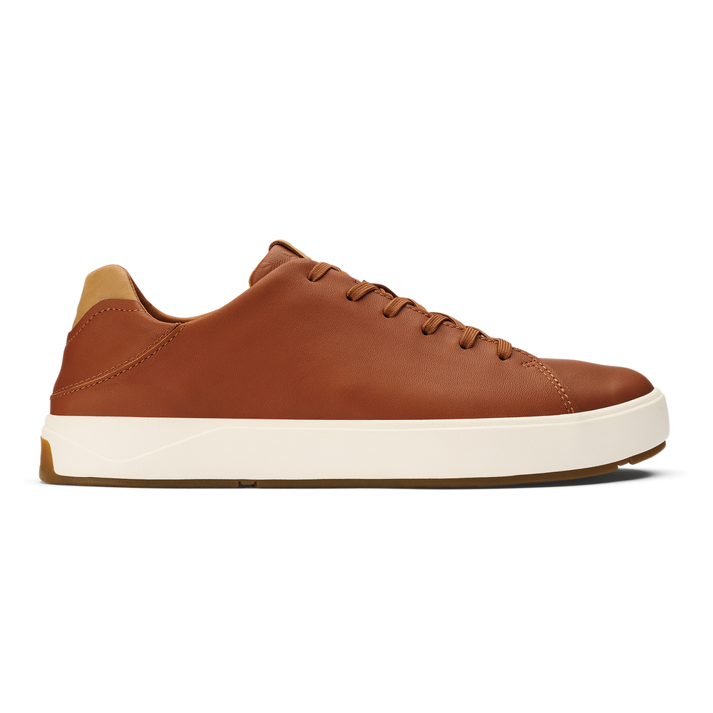 Lae‘ahi Lī ‘Ili Men's Leather Sneakers - Kukui Brown | Men OluKai cheap