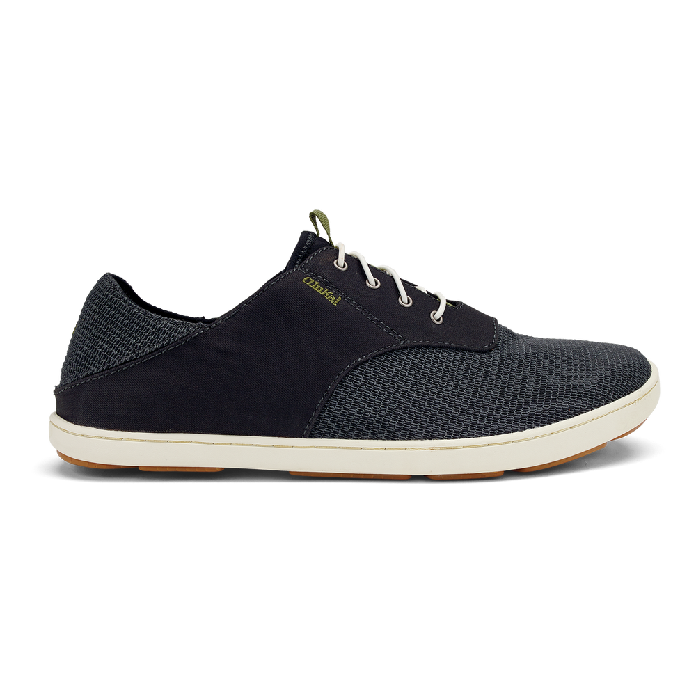 Nohea Moku Men's Boat Shoes - Black | Men OluKai outlet