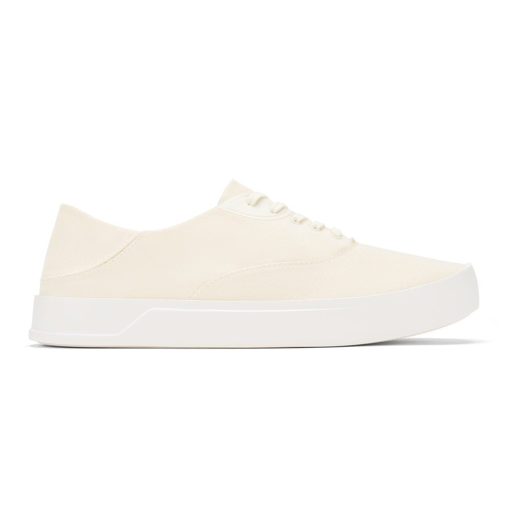 Tradewind Men’s Breathable Sneakers - Off White | Men OluKai near me