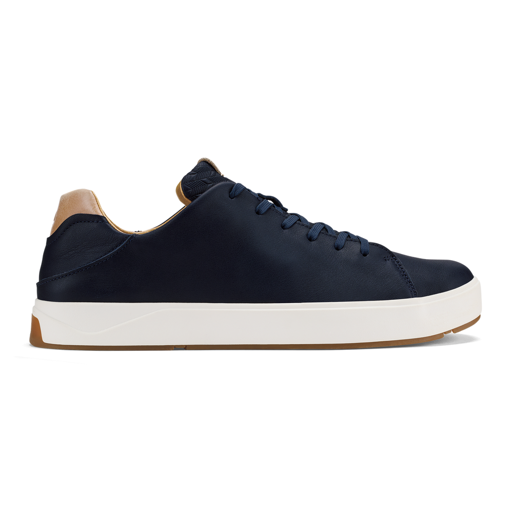 Lae‘ahi Lī ‘Ili Men's Leather Sneakers - Trench Blue | Men OluKai online