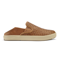 Lae‘ahi Lauhala Men's Leather Slip-On Sneakers - Fox | Men OluKai sale