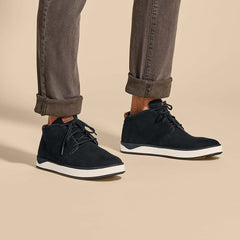 Papakū 'Ili Men’s Waterproof Leather Boots- Black | Men OluKai sale