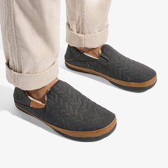 Hanohano Men’s Waxed Canvas Slippers - Dark Shadow | Men OluKai sale