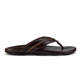 Mea Ola Men's Leather Beach Sandals - Dark Java | Men OluKai outlet