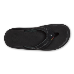 Kīpī Men’s Comfortable Beach Sandals - Black | Men OluKai outlet