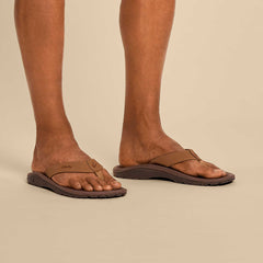 ‘Ohana Men's Best Selling Beach Sandals - Tan / Dark Java | Men OluKai near me