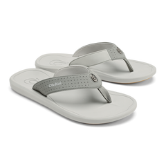 Ki‘i Men’s Water Ready Beach Sandals - Ash / Sterling | Men OluKai on sale