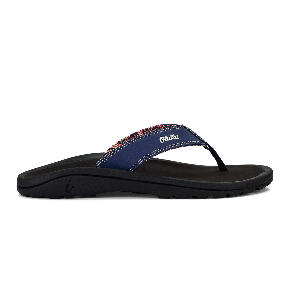 ‘Ohana Men's Beach Sandals - Navy / Onyx | Men OluKai cheap