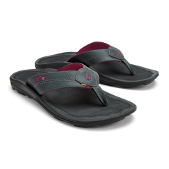 Kīpī Men’s Comfortable Beach Sandals - Dark Shadow | Men OluKai outlet