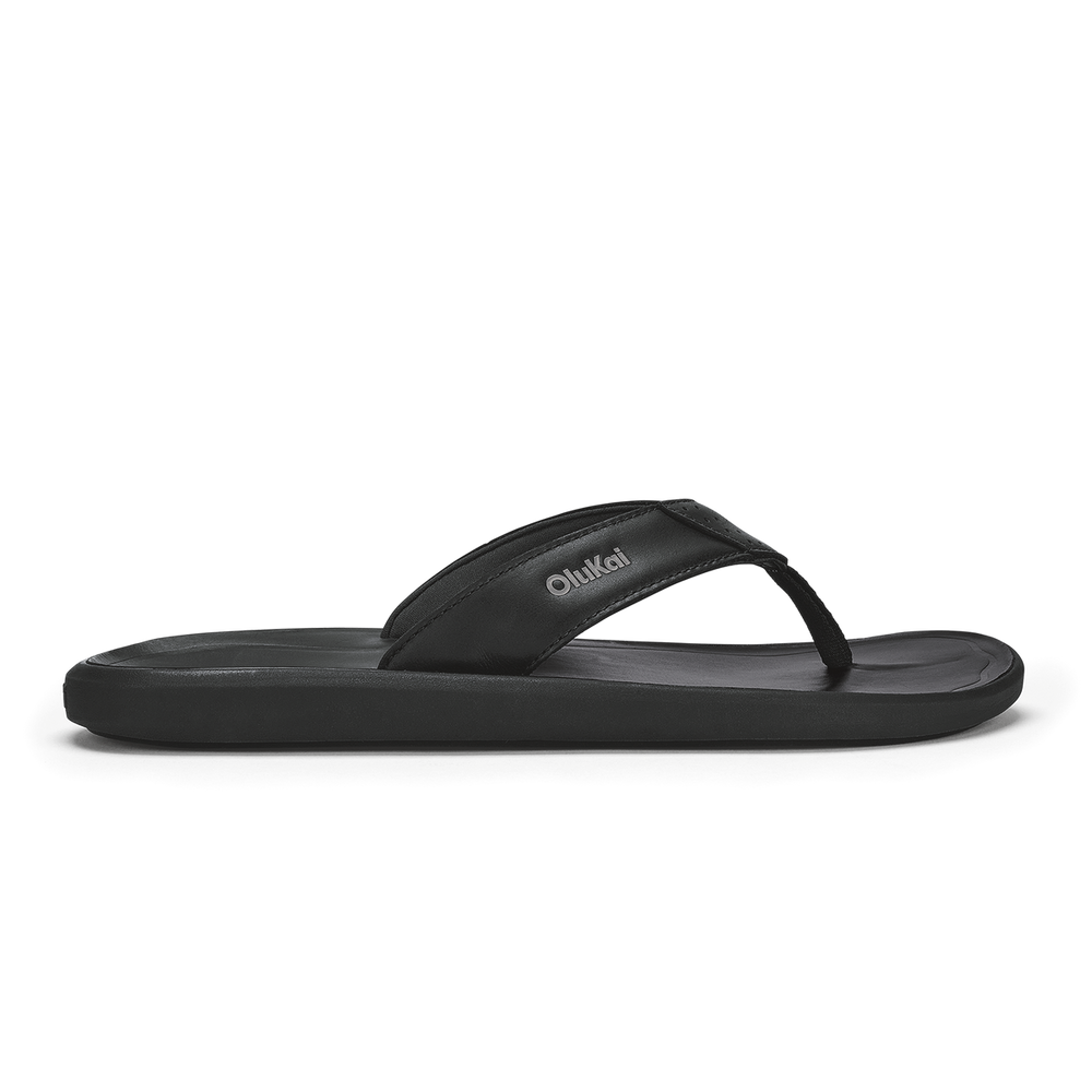 Pili Men’s Waterproof Leather Sandals - Lava Rock | Men OluKai near me