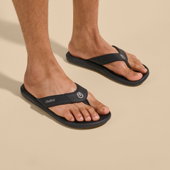 Pili Men’s Waterproof Leather Sandals - Lava Rock | Men OluKai near me