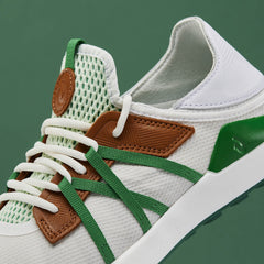 Manele Men’s Breathable Golf Shoes - White / Bamboo | Men OluKai discount