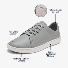 Pehuea Lī ‘Ili Women's Leather Sneakers - Ash | Women OluKai outlet