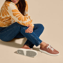 Hā‘upu Women’s Leather Sneakers - Fox | Women OluKai sale