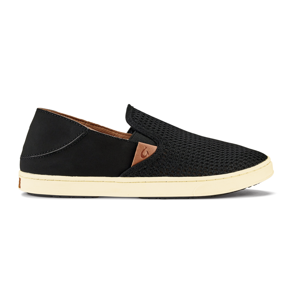 Pehuea Women's Breathable Slip-On Sneakers - Black | Women OluKai for sale