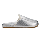 Kōnea Women’s Leather Slipper Mules - Silver | Women OluKai cheap