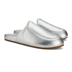 Kōnea Women’s Leather Slipper Mules - Silver | Women OluKai cheap