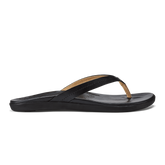 Honu Women’s Leather Beach Sandals - Black | Women OluKai cheap