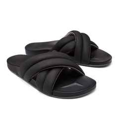 Hila Women’s Beach Slide Sandals - Black | Women OluKai outlet