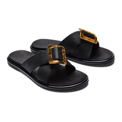 La‘i Slide Women’s Slide Beach Sandals - Black | Women OluKai online