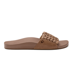 Kāmola Women’s Leather Slide Sandals - Tan | Women OluKai outlet