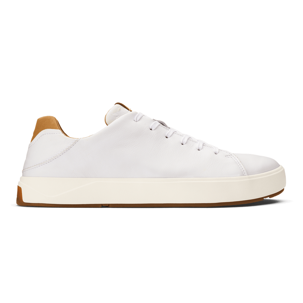 Lae‘ahi Lī ‘Ili Men's Leather Sneakers - Bright White | Men OluKai sale