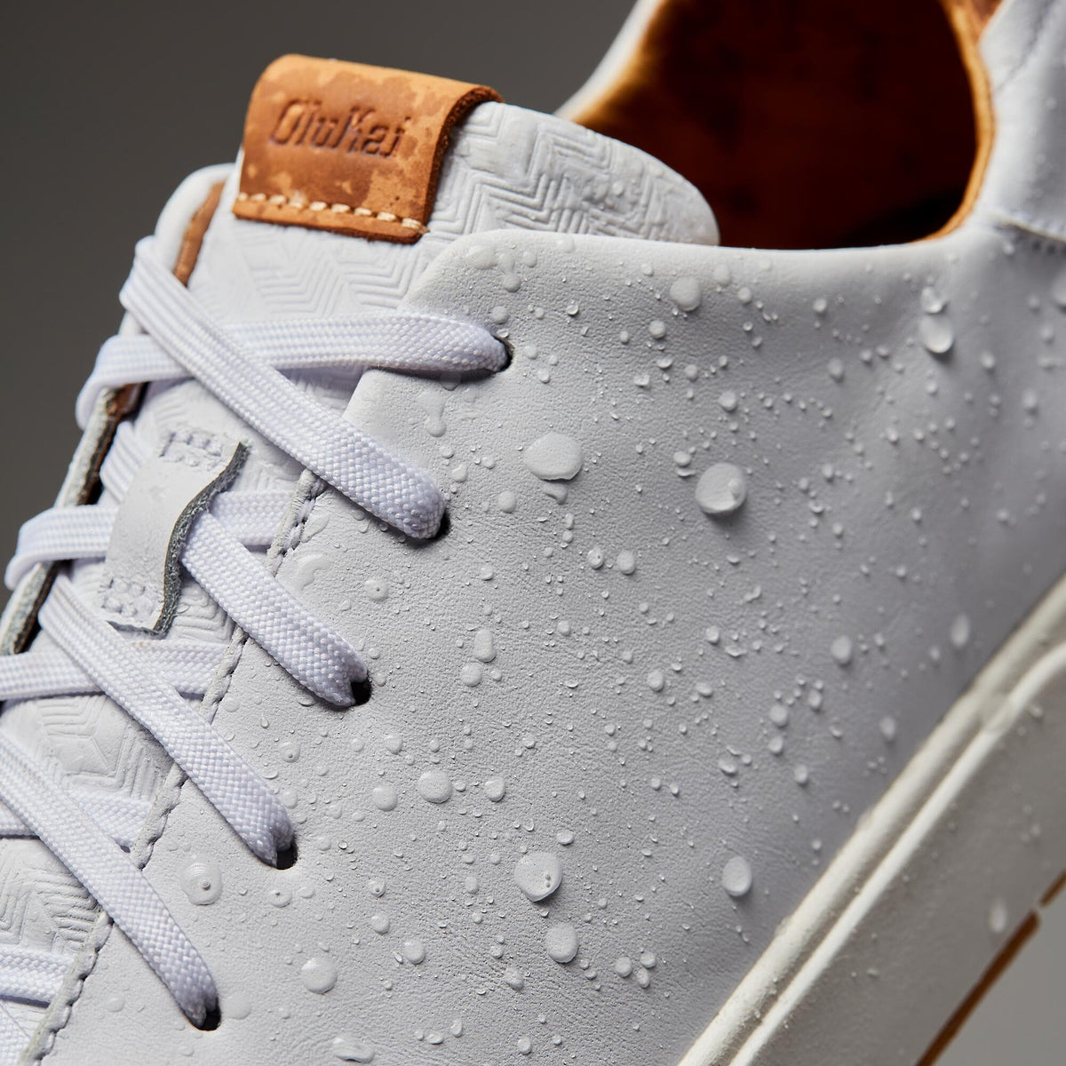 Lae‘ahi Lī ‘Ili Men's Leather Sneakers - Bright White | Men OluKai sale