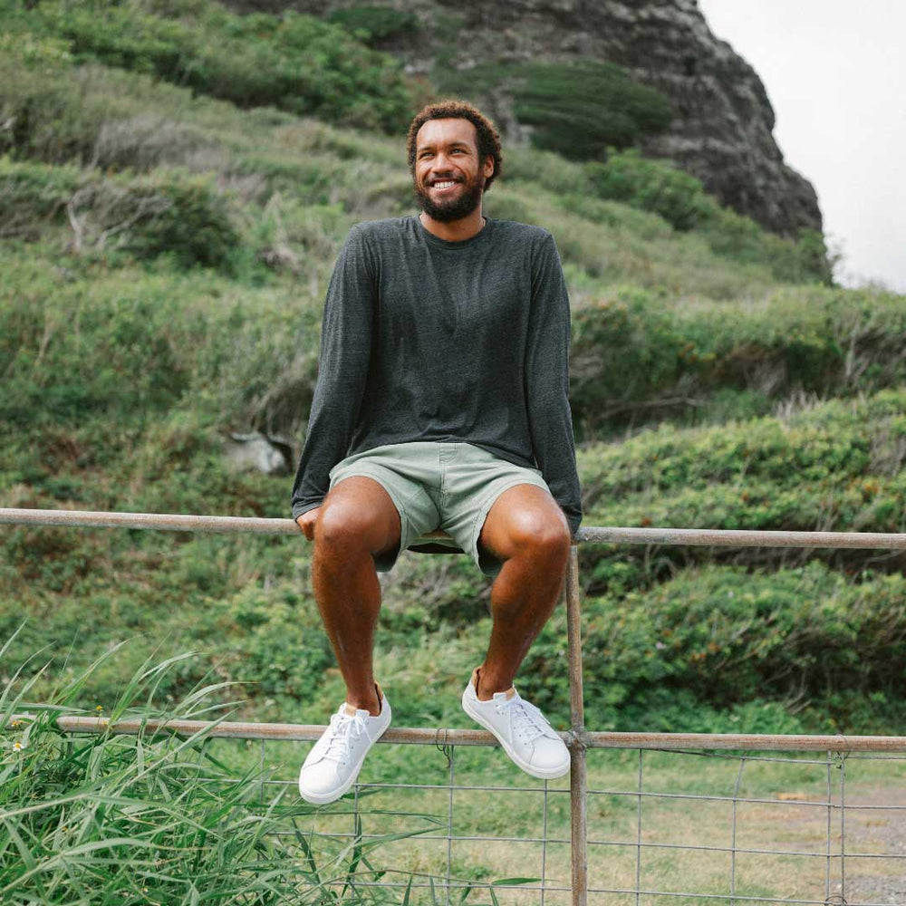 Lae‘ahi Lī ‘Ili Men's Leather Sneakers - Bright White | Men OluKai sale