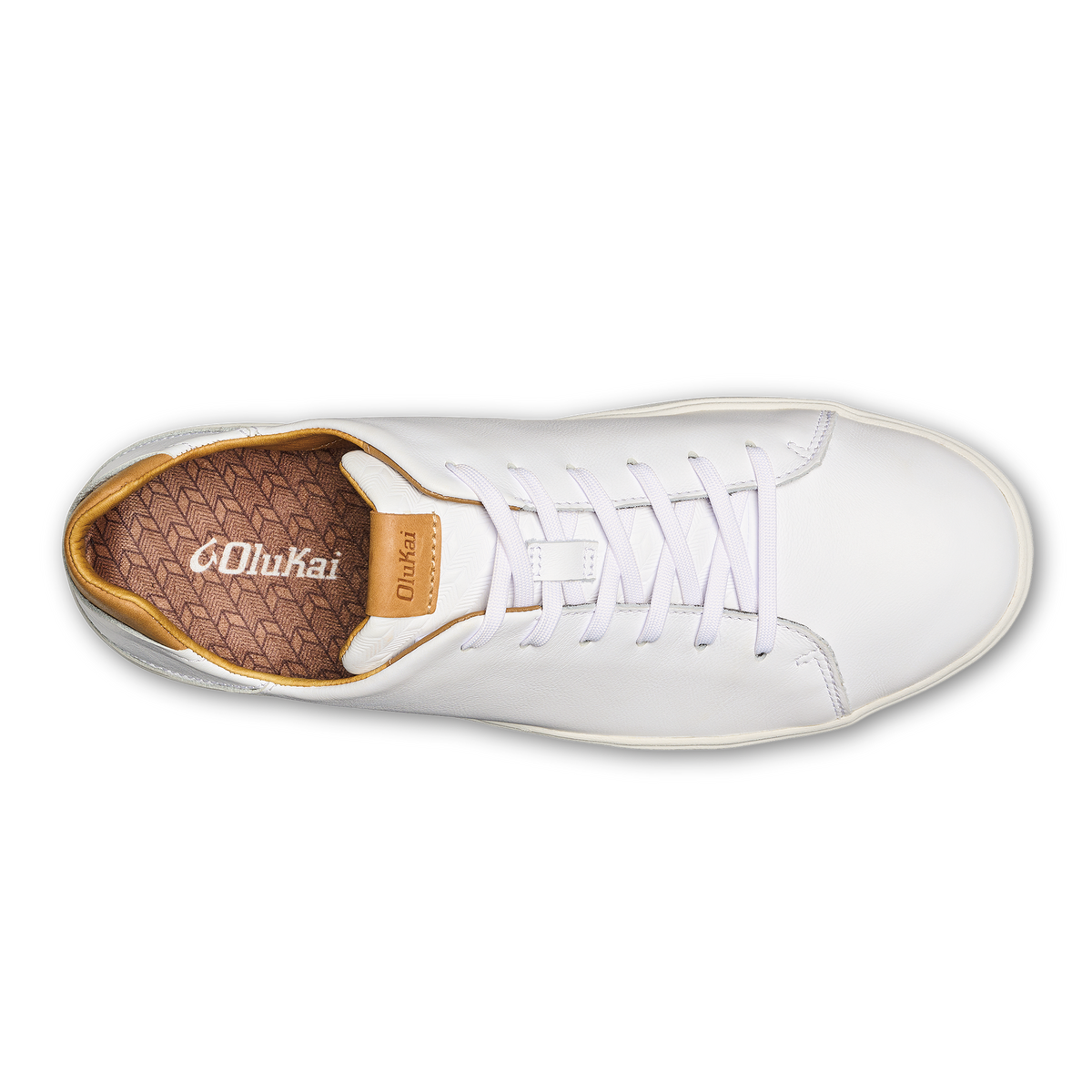 Lae‘ahi Lī ‘Ili Men's Leather Sneakers - Bright White | Men OluKai sale