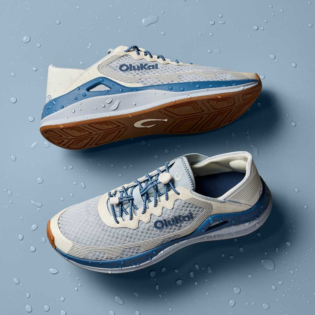 ‘Ahi Men’s Water Boat Shoes - Blue Pearl / White Sand | Men OluKai online