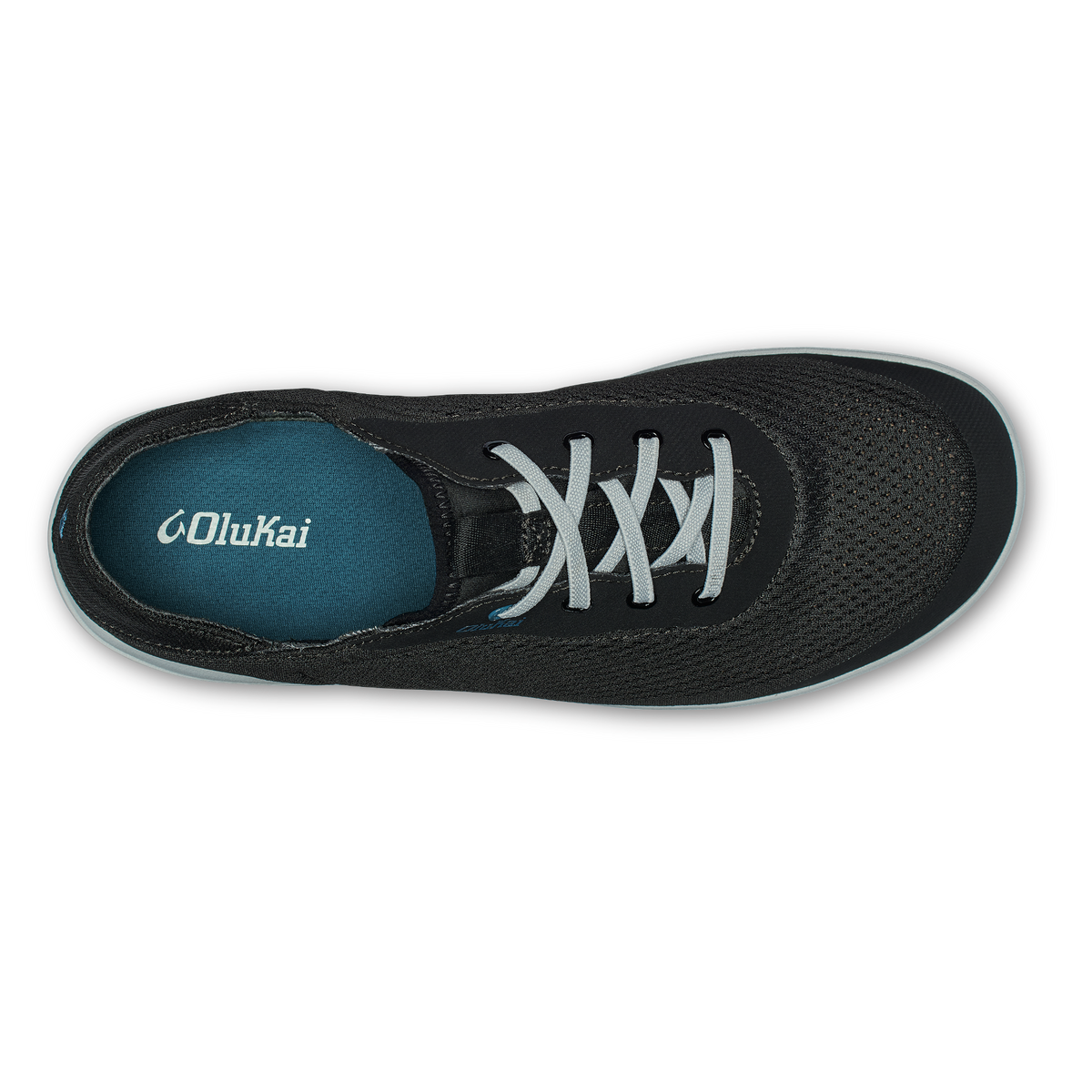 Moku Pae Men's Boat Shoes - Black / Blue Coral | Men OluKai near me