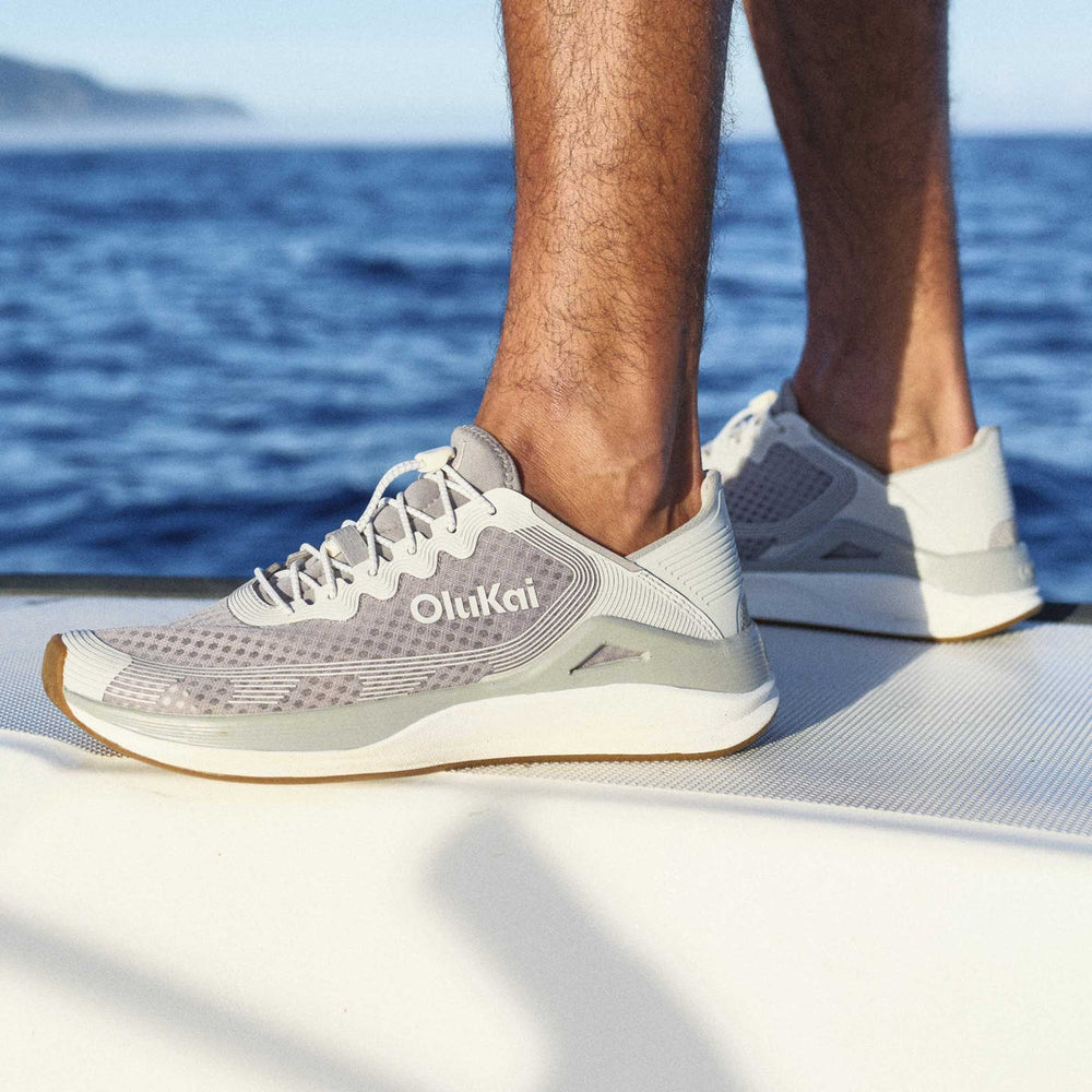 ‘Ahi Men’s Water Boat Shoes - Ash / Sterling | Men OluKai online