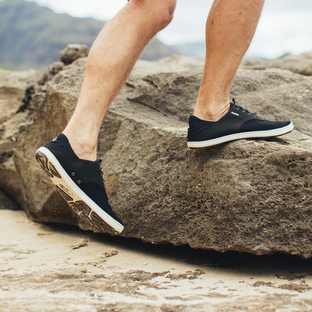 Nohea Moku Men's Boat Shoes - Black | Men OluKai outlet