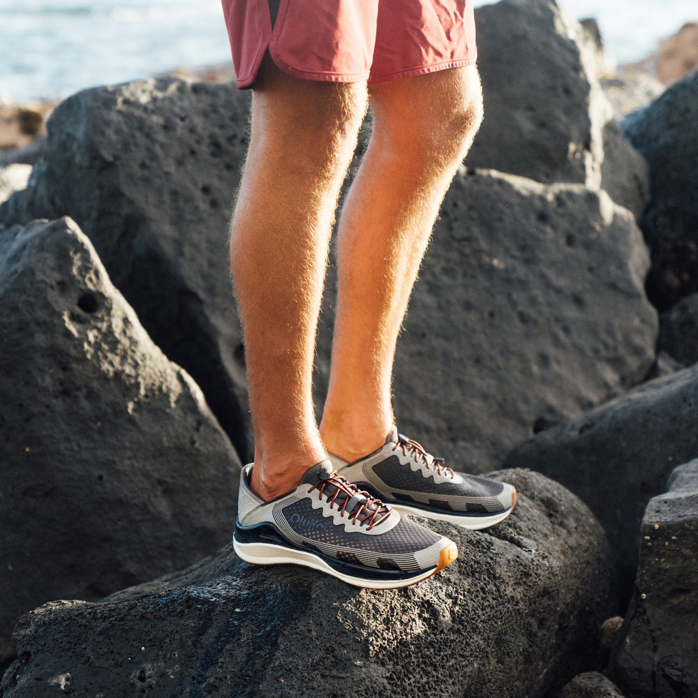 ‘Ahi Men’s Water Boat Shoes - Rock / Ash | Men OluKai on sale