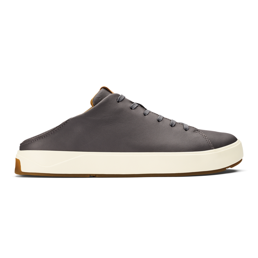 Lae‘ahi Lī ‘Ili Men's Leather Sneakers - Stone | Men OluKai cheap