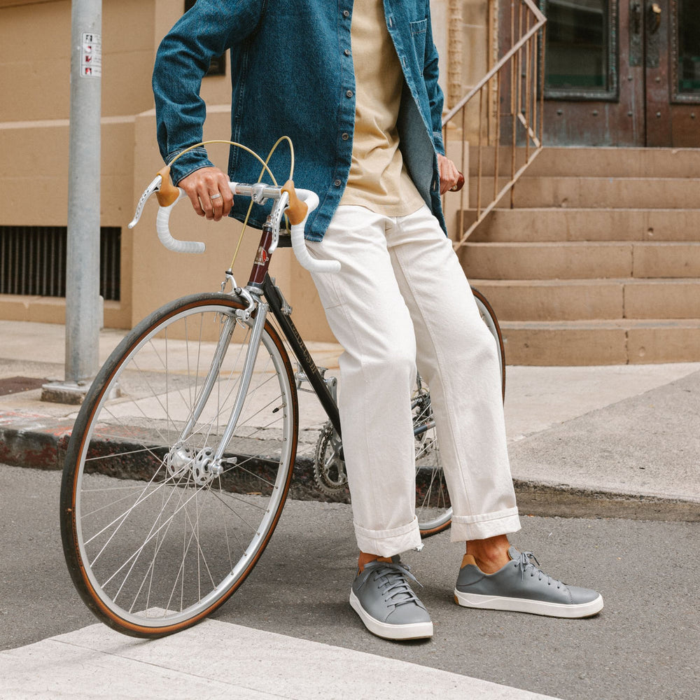 Lae‘ahi Lī ‘Ili Men's Leather Sneakers - Stone | Men OluKai cheap