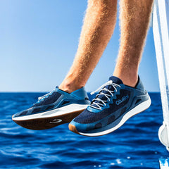 ‘Ahi Men’s Water Boat Shoes - Mood Indigo / Coastal Blue | Men OluKai online