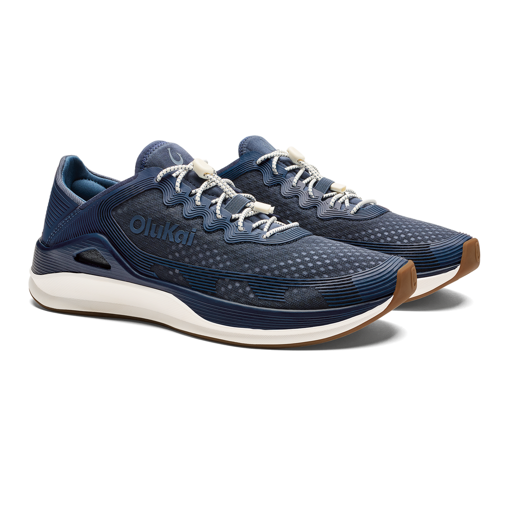 ‘Ahi Men’s Water Boat Shoes - Mood Indigo / Coastal Blue | Men OluKai online