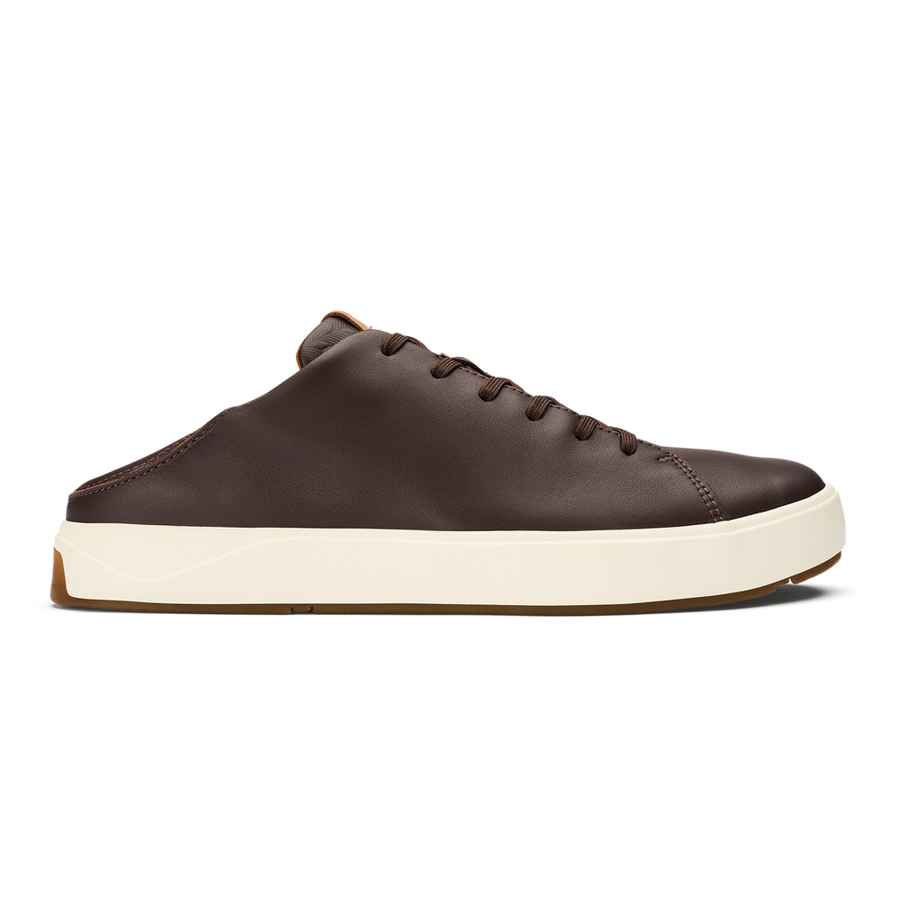 Lae‘ahi Lī ‘Ili Men's Leather Sneakers - Dark Java | Men OluKai for sale