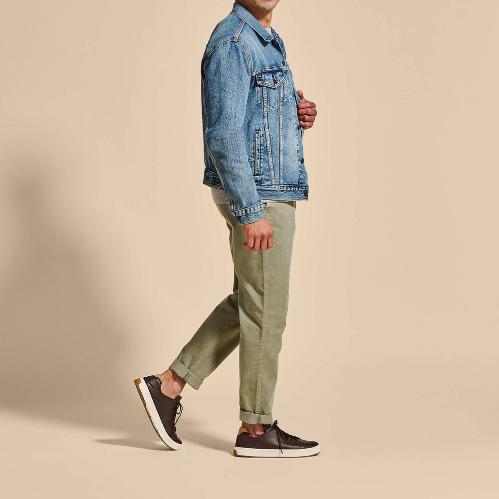 Lae‘ahi Lī ‘Ili Men's Leather Sneakers - Dark Java | Men OluKai for sale