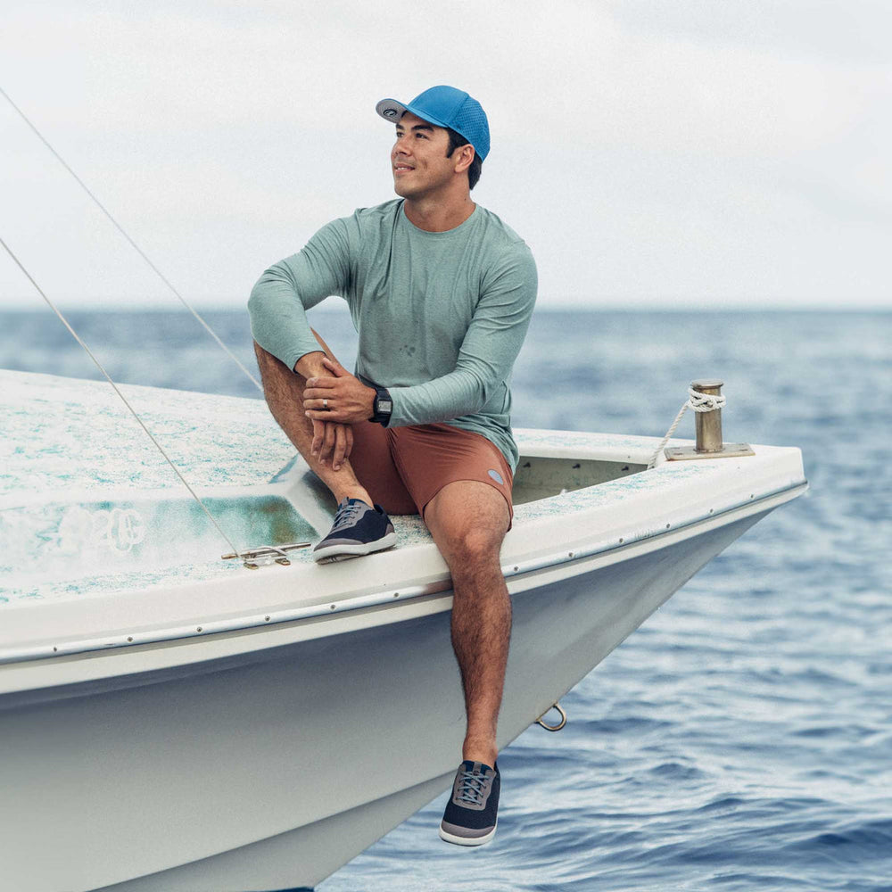 Moku Pae Men's Boat Shoes - Pavement / Vintage Blue | Men OluKai sale