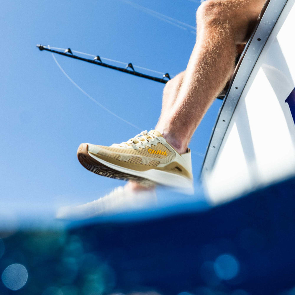 ‘Ahi Men’s Water Boat Shoes - Tan / Tapa | Men OluKai outlet