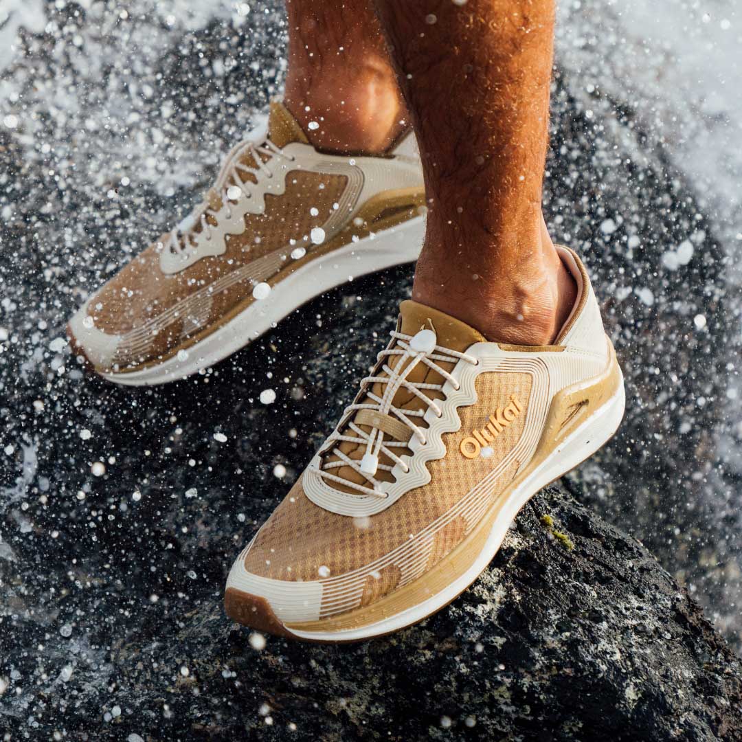 ‘Ahi Men’s Water Boat Shoes - Tan / Tapa | Men OluKai outlet