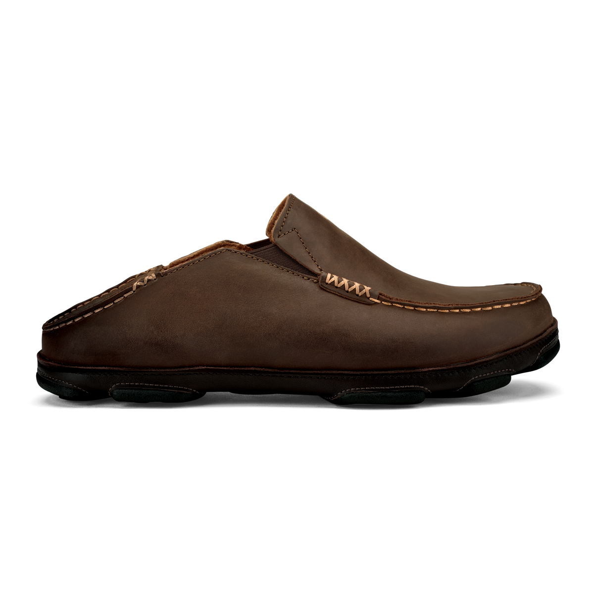 Moloā Men's Leather Slip On Shoes - Dark Wood / Dark Java | Men OluKai near me