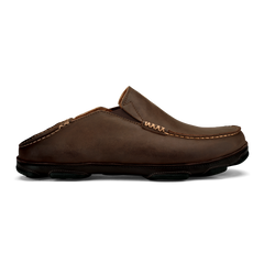 Moloā Men's Leather Slip On Shoes - Dark Wood / Dark Java | Men OluKai near me