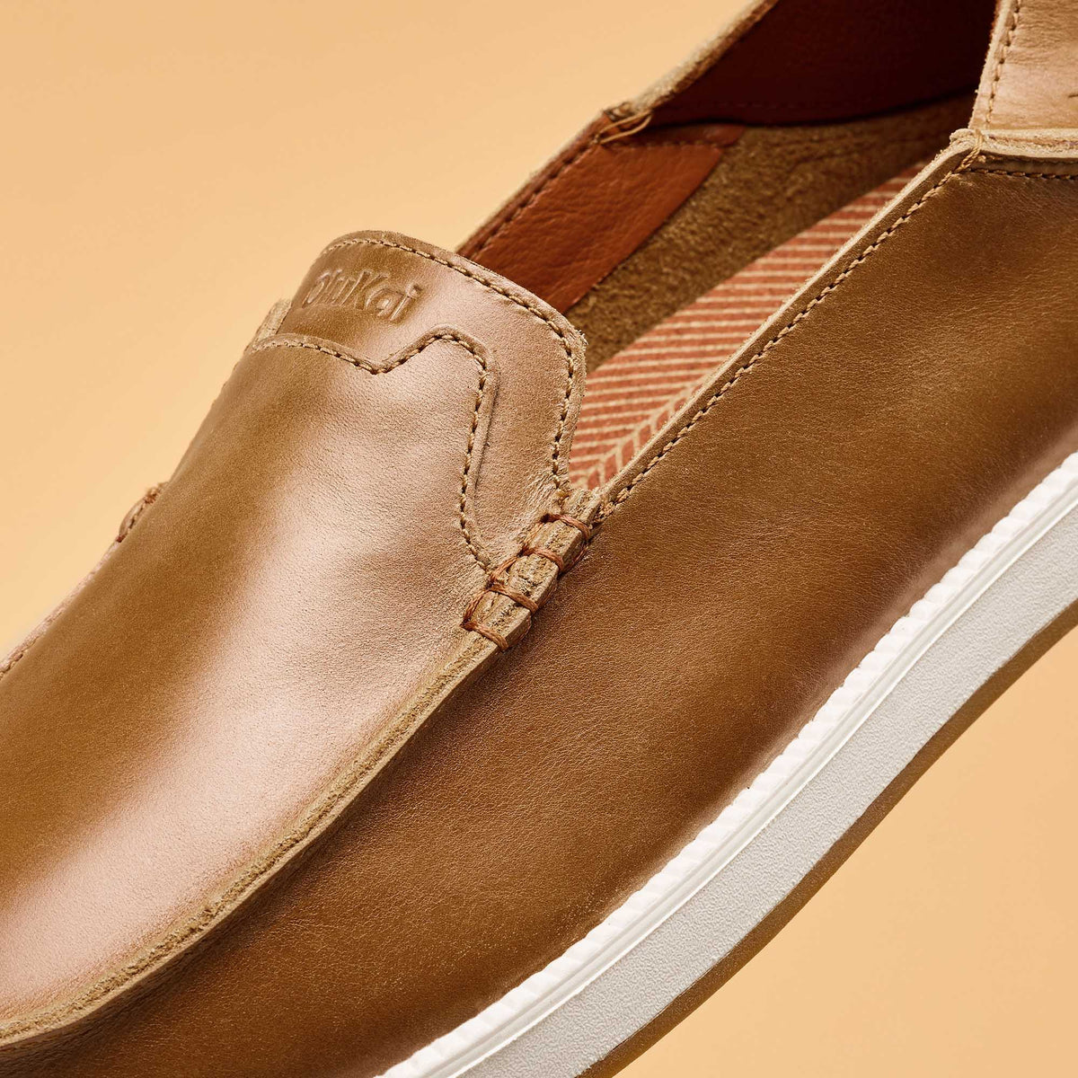 Kākaha Nia Men‘s Leather Slip-On Shoes - Fox | Men OluKai online