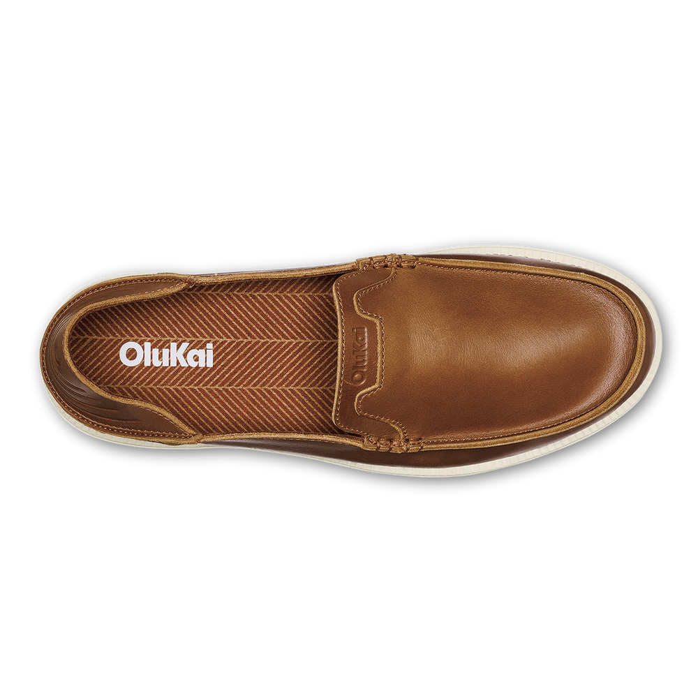 Kākaha Nia Men‘s Leather Slip-On Shoes - Fox | Men OluKai online
