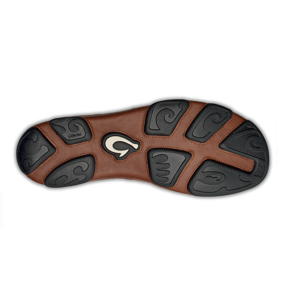 Moloā Men's Leather Slip On Shoes - Black / Toffee | Men OluKai outlet