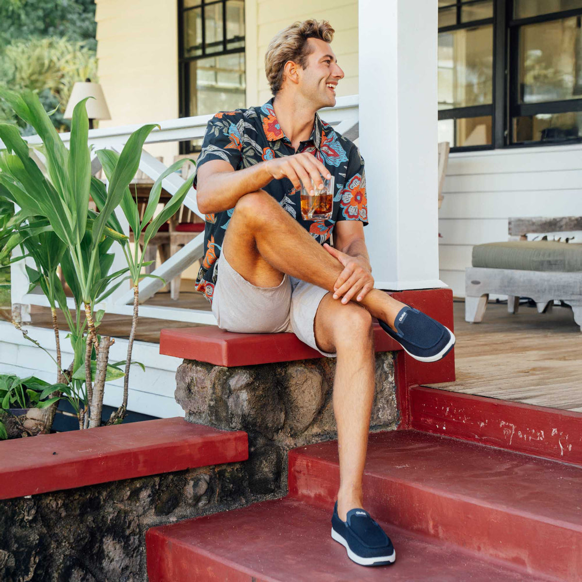Kākaha Mesh Men‘s Slip-On Shoes - Navy | Men OluKai outlet