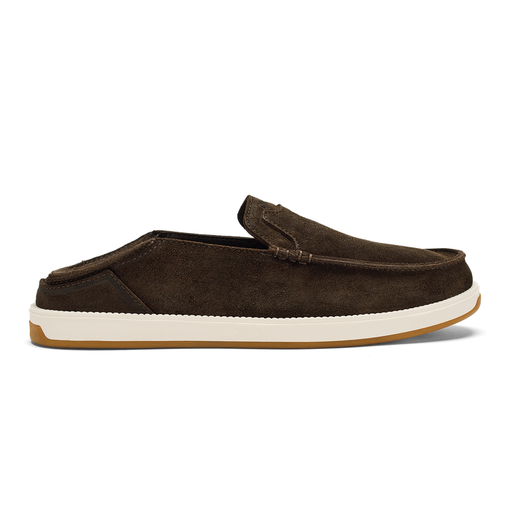 Kākaha Nia Men‘s Suede Slip-On Shoes - Dark Wood | Men OluKai sale